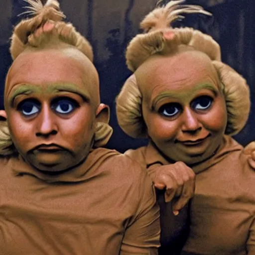 Image similar to Oompa Loompas after undergoing untested Russian experiments, leaked photos, liveleak