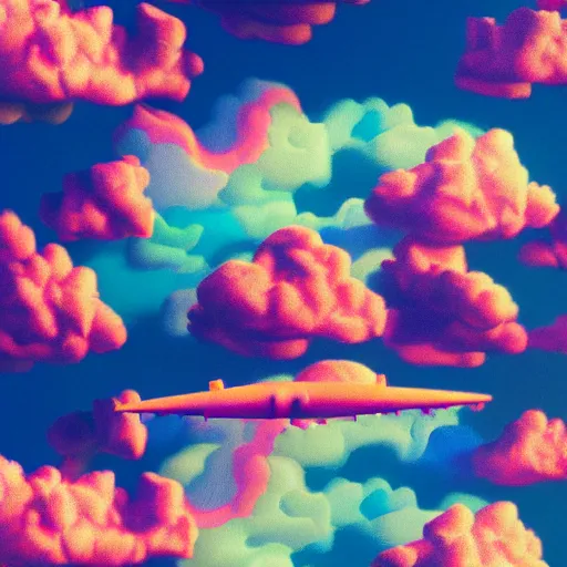 Prompt: [ palate ] [ vibrant gothic colors ] clouds made of paisleys, psychedelic sunrise, giant ship crossing an alien ocean, vibrant lighting, 8 k resolution, octane render, award winning composition,