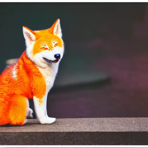 Prompt: smiley kitsune, XF IQ4, f/1.4, ISO 200, 1/160s, 8K, Sense of Depth, color and contrast corrected, Nvidia AI, Dolby Vision, in-frame