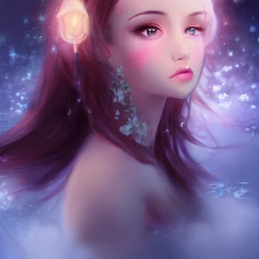 Image similar to realistic beautiful gorgeous natural cute, fantasy, elegant, lovely, princess girl, art drawn full hd, 4 k, highest quality, in artstyle by professional artists wl,