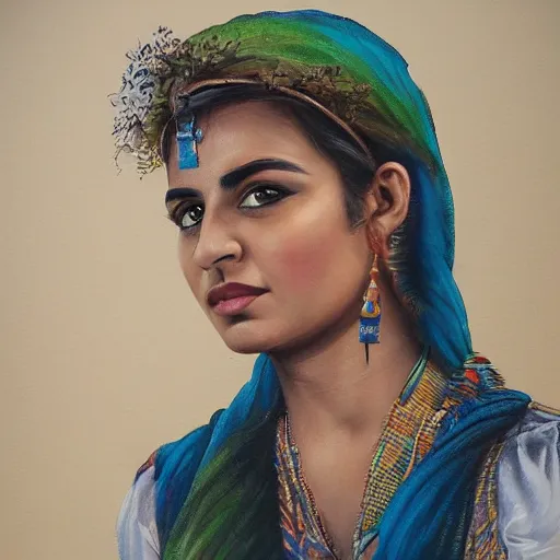 Prompt: Kurdish interpreter, award winning painting, incredibly detailed, extremely detailed, trending on artstation, hyperealistic, 8k hd