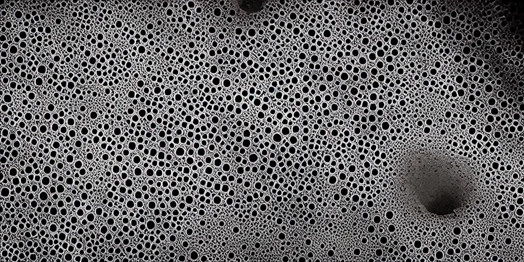 Image similar to trypophobia in the ocean, dark deep, amazing, beautiful, descent