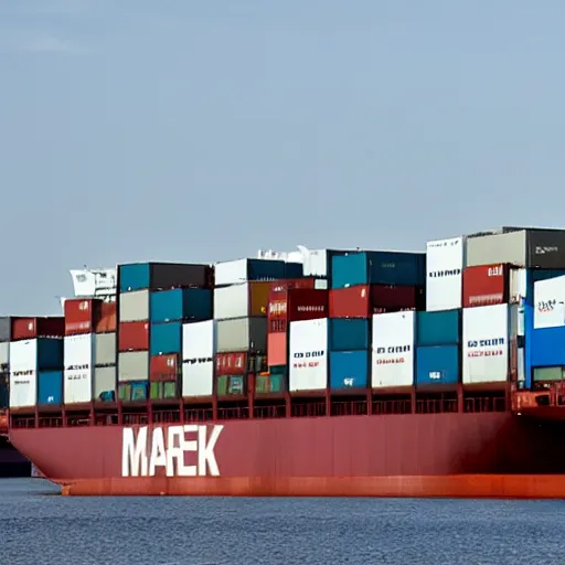 Image similar to maersk container ship,