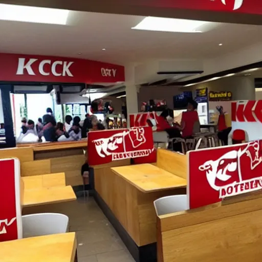 Image similar to chicken invasion in KFC