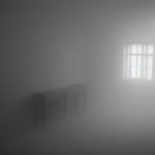 Image similar to Beautiful cameraphone, soft liminal foggy Photograph inside an estate-flat