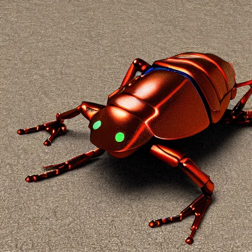Image similar to end times paradox rust metallic beetle robot frog, photorealistic, 8 k, ultra detailed, all colors, many lines.