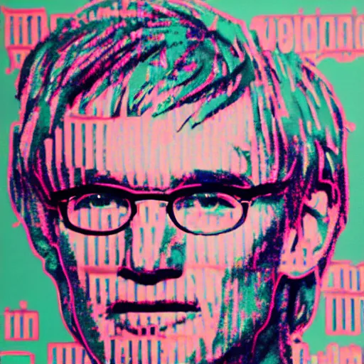 Prompt: vitalik buterin by andy warhol