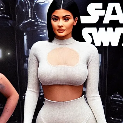 Prompt: kylie jenner in star wars