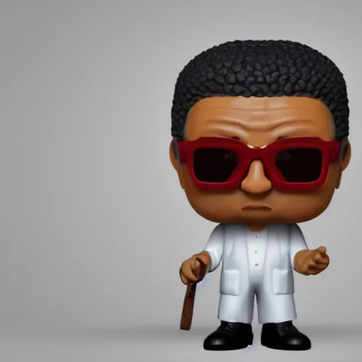 Prompt: gustavo fring as a funko pop, 3d render