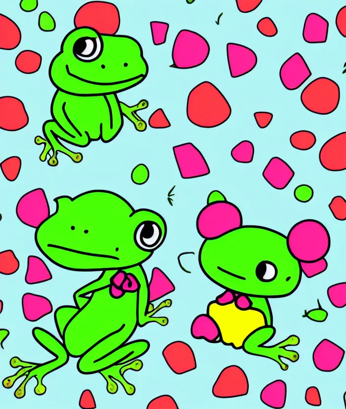 Frog Sticker by Sanrio for iOS & Android
