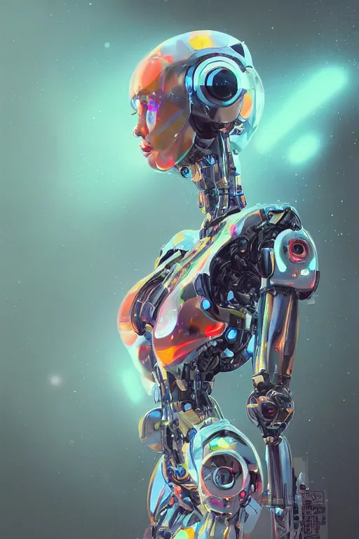 Image similar to A beautiful robotic woman dreaming, cinematic lighting, soft bokeh, sci-fi, modern, colourful, highly detailed, digital painting, artstation, concept art, sharp focus, illustration, by klimt