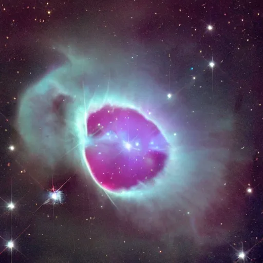 Image similar to Eye shaped nebula, telescope photo