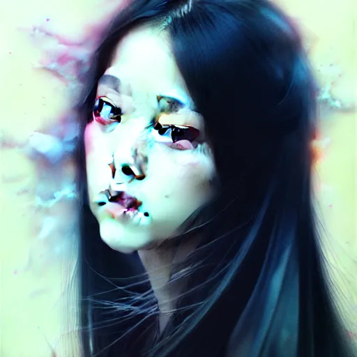 Image similar to jisoo of blackpink, hyperrealistic portrait, by karol bak and agnes cecile and artgerm, fantasy art, photo realistic, dynamic lighting, artstation, poster, volumetric lighting, very detailed face, 8 k, award winning