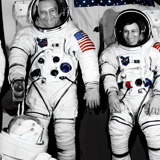 Image similar to astronauts on the first mission to the moon