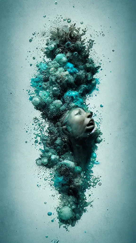 Prompt: underwater ink, simple and clean illustration, liquified, highly detailed, photorealism, digital art, 3 d object, octane rendering, unreal engine, by alberto seveso