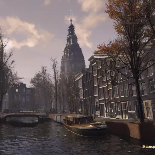 Image similar to Amsterdam in Fallout 4