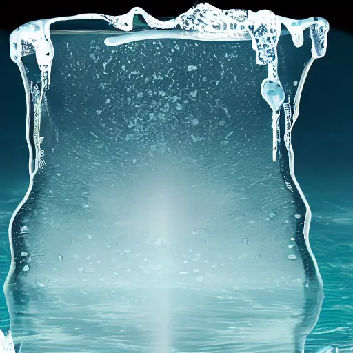 Image similar to icy submerged transparendigitalart leaked aquatic noticing animation communion