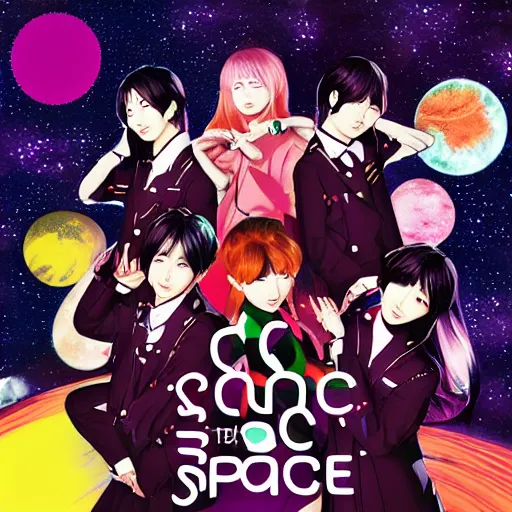 Image similar to the end of space, j - pop album cover art by minami