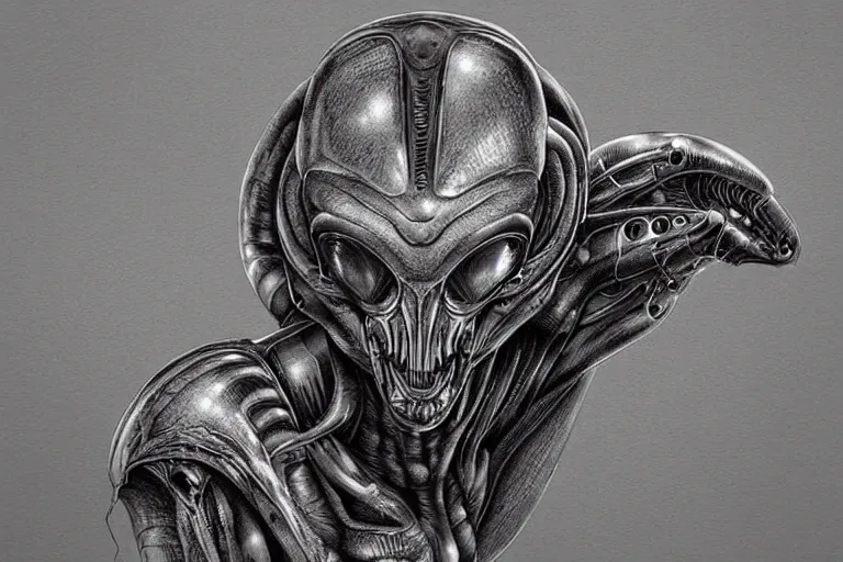 Prompt: “ a extremely detailed stunning drawings of alien by allen william on artstation ”