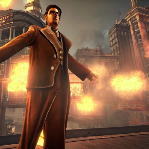 Image similar to Screenshot from Bioshock Infinite