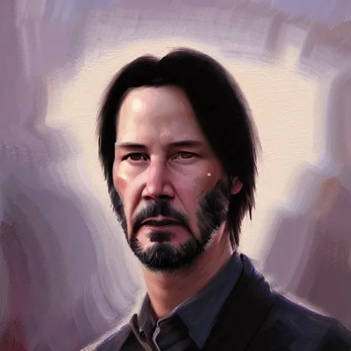 Image similar to keanu reeves as a fish, closeup portrait by greg rutkowski, realistic face, digital art,