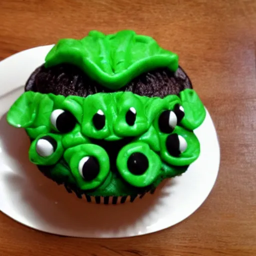 Prompt: cthulhu cupcake