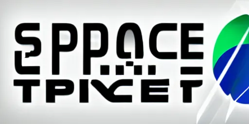 Image similar to a space company logo, precise and accurate linework
