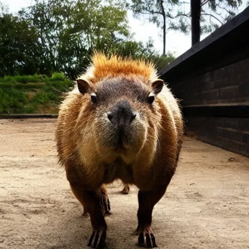 Prompt: armored capybara, majestic, epic lighting