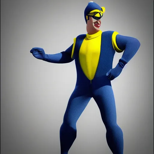 Prompt: bananaman as a real person, photorealistic, cinematic