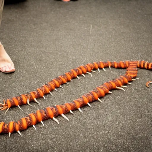 Image similar to centipede with human legs