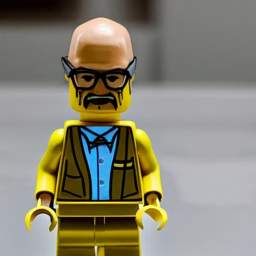 Image similar to lego model of Walter White from breaking bad