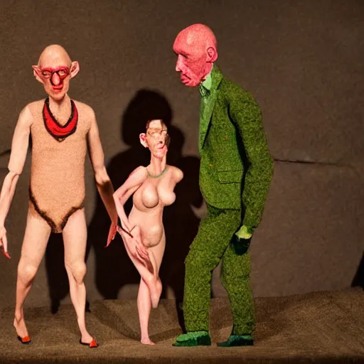 Prompt: mandatory diversity claymation by otto dix, hyperrealistic, masterpiece, aesthetic