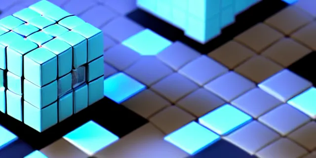 Prompt: a computer generated image of a cube surrounded by smaller cubes, atmospheric lighting, intricate, volumetric lighting, beautiful, sharp focus, ultra detailed, in the art style of bowater charlie, brom gerald, astrophotography, rendered in cinema 4 d, quantum wavetracing, rendered in maya