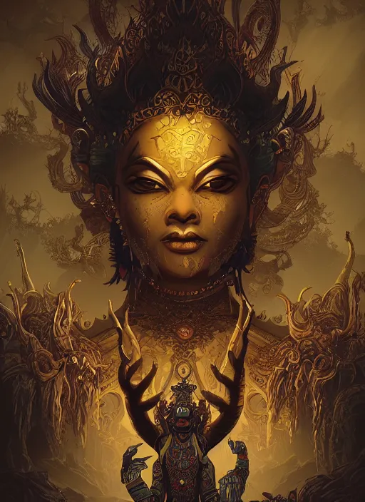 Image similar to a photorealistic dramatic hyperrealistic full frame render of a beautiful eerie comic style thai ramakien character rama by joe fenton, dan mumford, color poster art design, beautiful dynamic dramatic dark moody lighting, shadows, cinematic atmosphere, octane render, 8 k