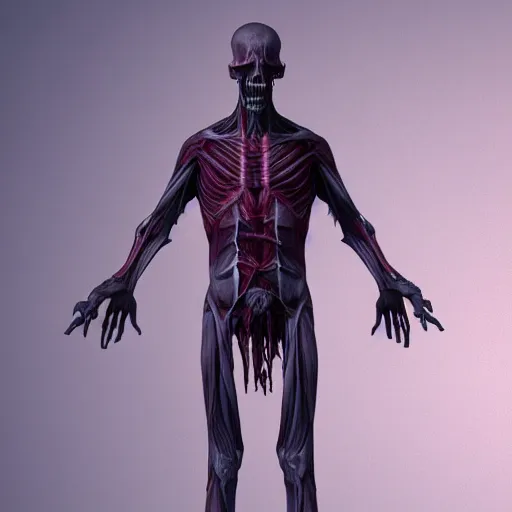 Image similar to lich, muscles and veins exposed, emaciated, necromancer, undead, octane render, 8 k, photorealistic hyperrealistic, insanely intricate