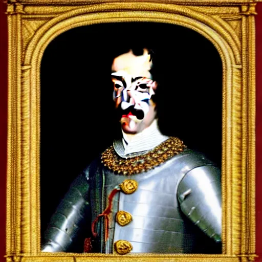 Image similar to Charles II of Spain, Zuckerberg, the last Habsburg ruler of the Facebook Empire, standing portrait by John Closterman, prompt byghee