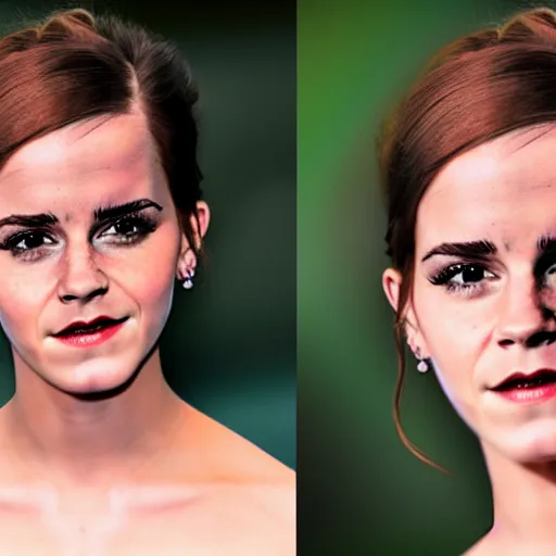 Image similar to stable diffusion user creating yet another image of emma watson