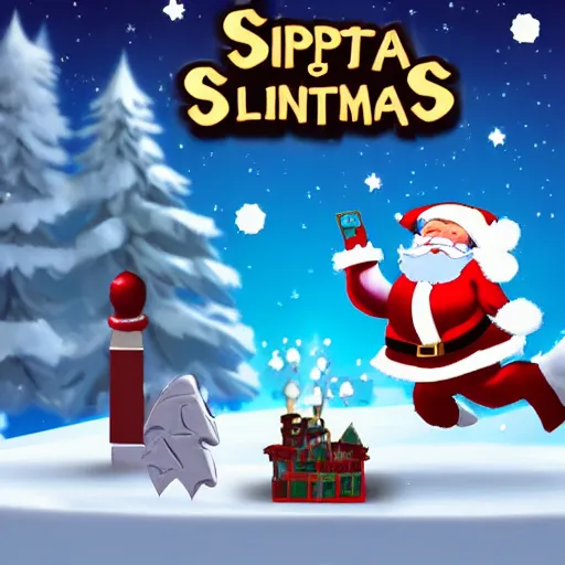 Image similar to Santa Claus vs. Jesus in an epic battle, super stylized, super bloody, a battle royale to the death