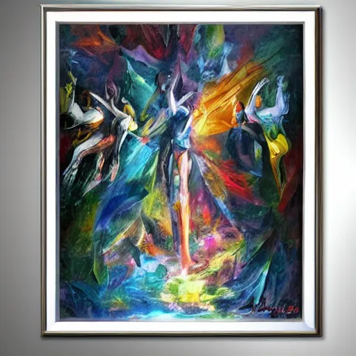 Image similar to the abstract concept of endless hope in style of concept art oil painting,
