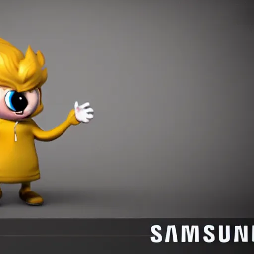 Image similar to samsung sam animated character, unreal engine 5, 8k, artstation