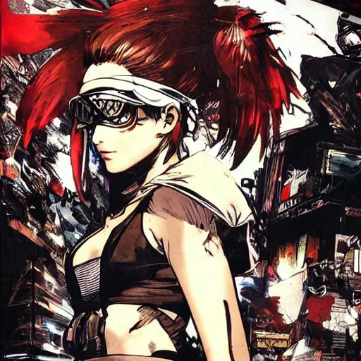 Prompt: graphic novel cover art of a girl wearing a chicken costume, artwork by yoji shinkawa, poster cover art