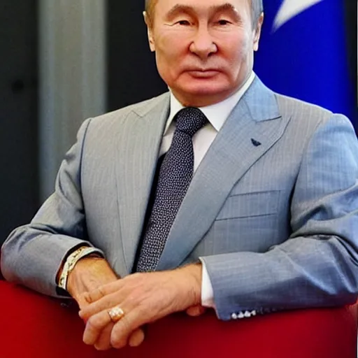 Image similar to Nursultan Nazarbayev stylized as Putin