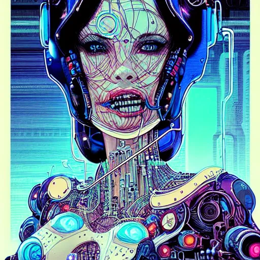 Prompt: a portrait of a beautiful cybernetic woman, cigarette in mouth, wires, cyberpunk concept art by josan gonzales and philippe druillet and dan mumford and enki bilal and jean claude meziere