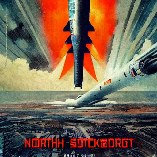 Prompt: [North Korean spaceship, poster, very detailed, cinematic lighting, matte, sharp, photography, art by enki bilal]
