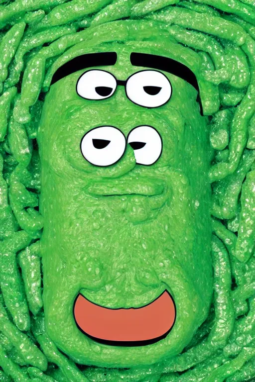 Image similar to 📷 peter griffin is pea, made of food, head portrait, dynamic lighting, 4 k