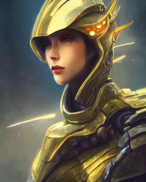 Image similar to portrait of dragon in cyber armor, dreamy and ethereal, expressive pose, gold eyes, fantasy, intricate, elegant, many lightning, cold color, highly detailed, digital painting, artstation, concept art, cyberpunk wearing, smooth, sharp focus, led, illustration.