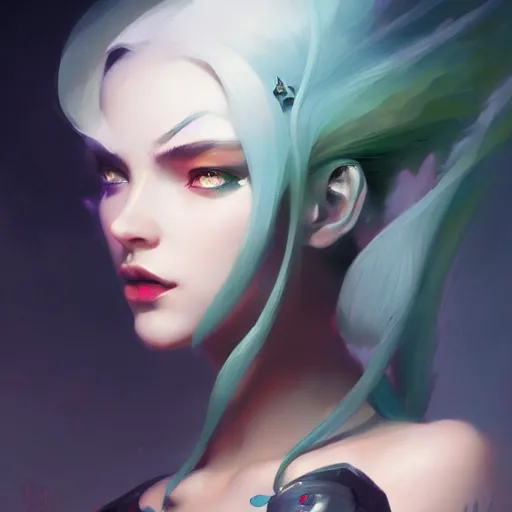 Prompt: a beautiful portrait of a beautiful widowmaker, art by pete mohrbacher and guweiz and ilya kuvshinov, digital art, highly detailed, intricate, sharp focus, trending on artstation hq, deviantart, unreal engine 5, 4 k uhd image