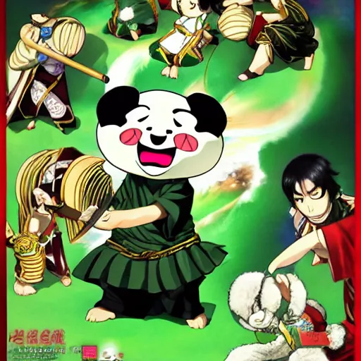 Image similar to basoromyu kuma by oda eiichiro, by toei animation