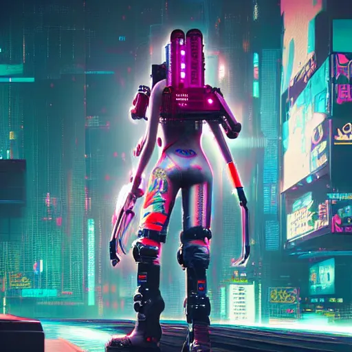 Image similar to dmt cute Cyberpunk 2077 Moogle, extremely detailed octane render