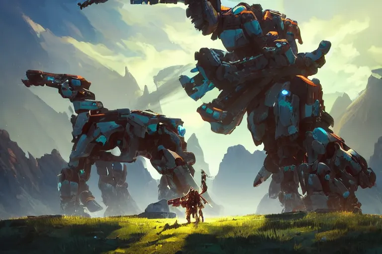 Image similar to tremortusk machine mecha animal beast robot of horizon forbidden west horizon zero dawn bioluminiscence, behance hd by jesper ejsing, by rhads, makoto shinkai and lois van baarle, ilya kuvshinov, rossdraws global illumination